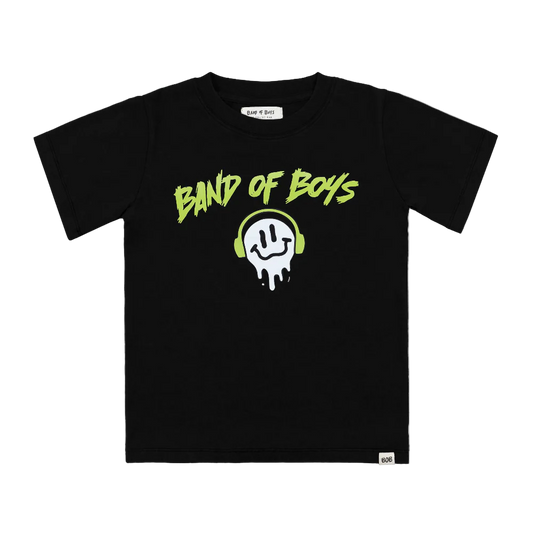 Band of Boys Black Wash Smile Tee