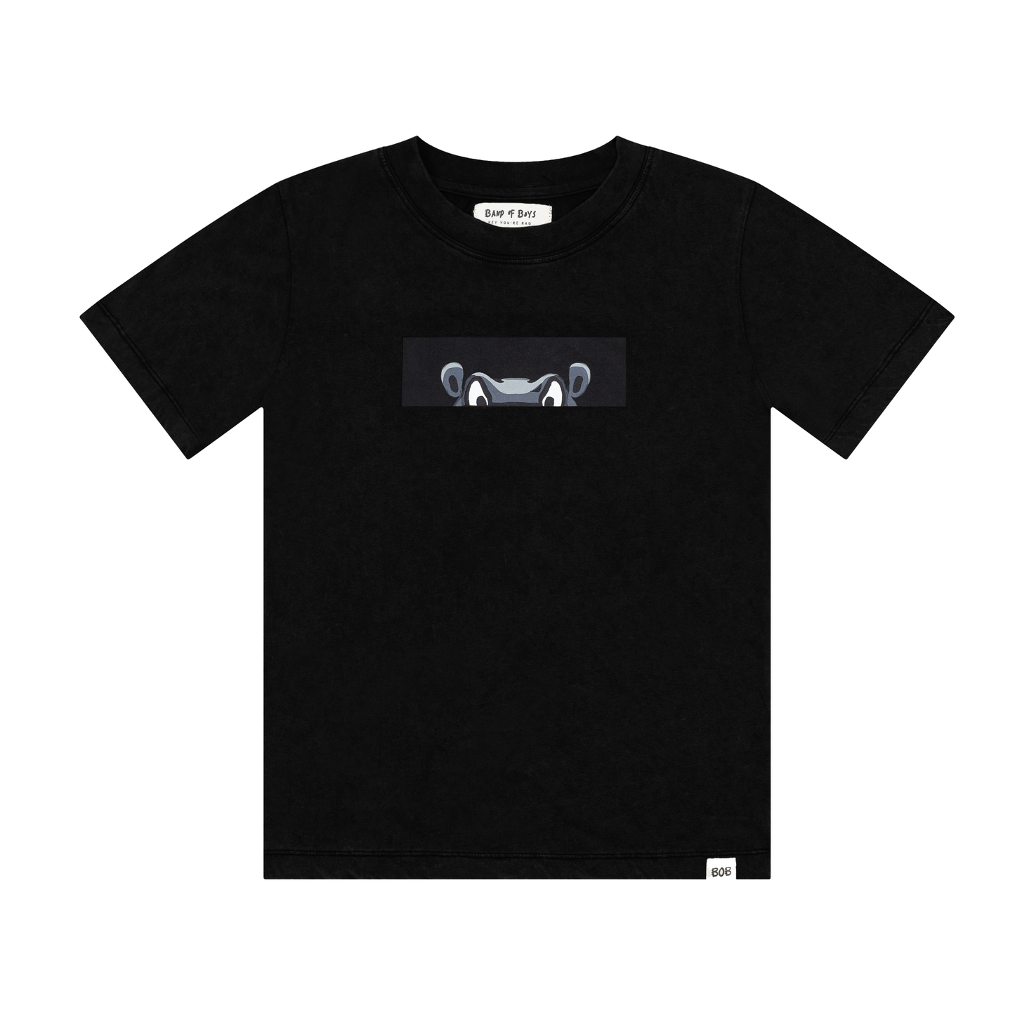 Band of Boys Black Wash Hippo Tee