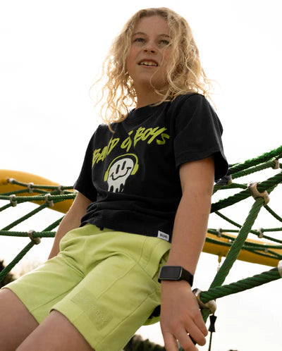 Band of Boys Black Wash Smile Tee