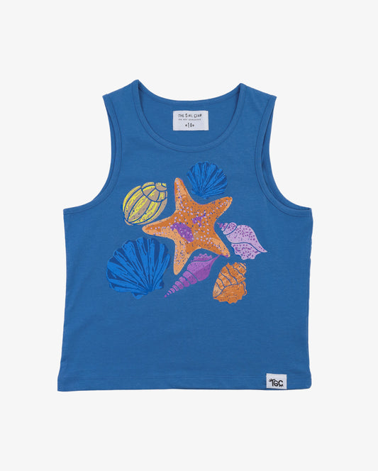 The Girl Club Blue Shell Tank Top