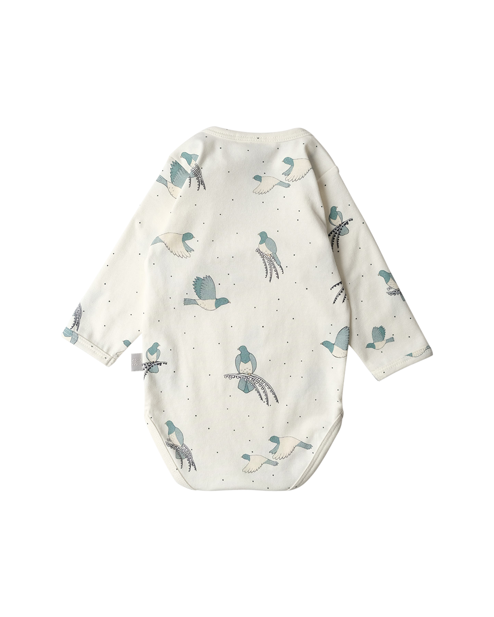 Babu Organic Cotton Long Sleeve Bodysuit Kererū