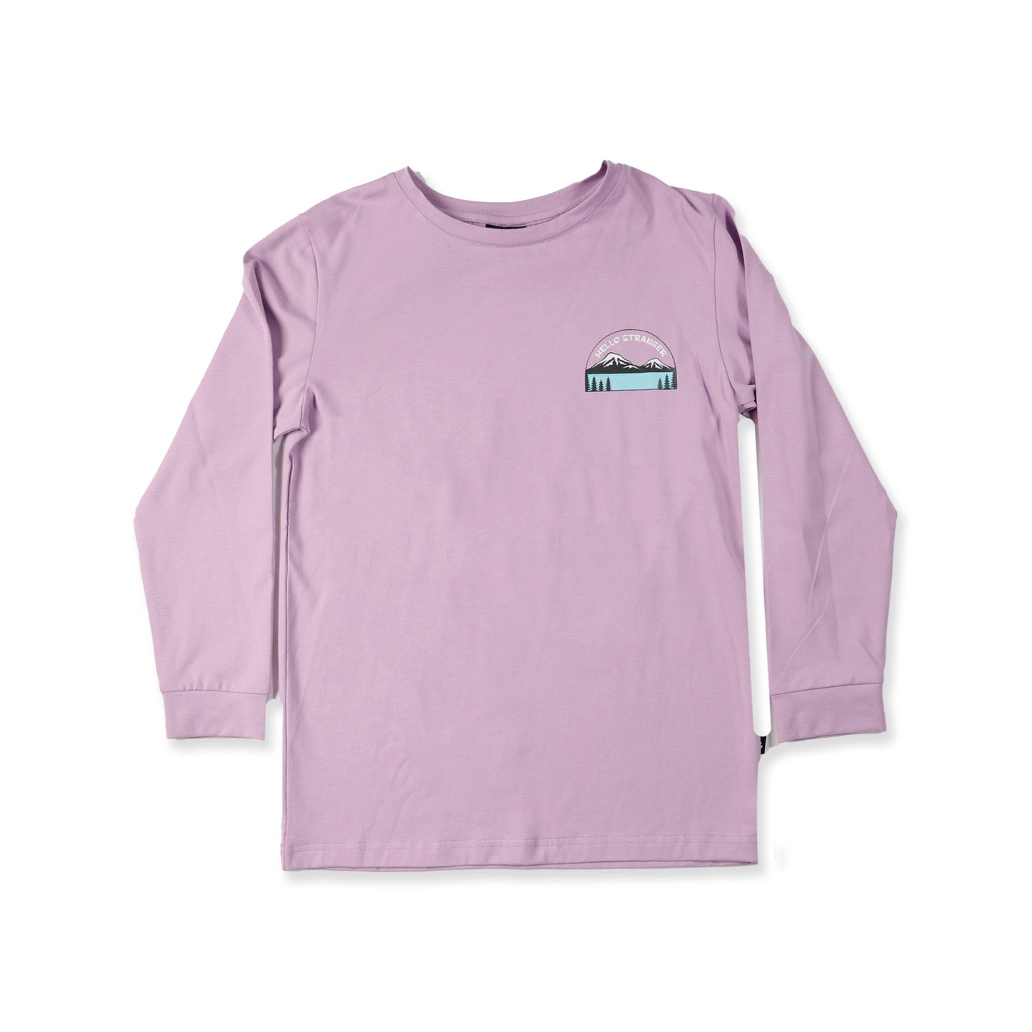 Hello Stranger Long Sleeve Tee Grape