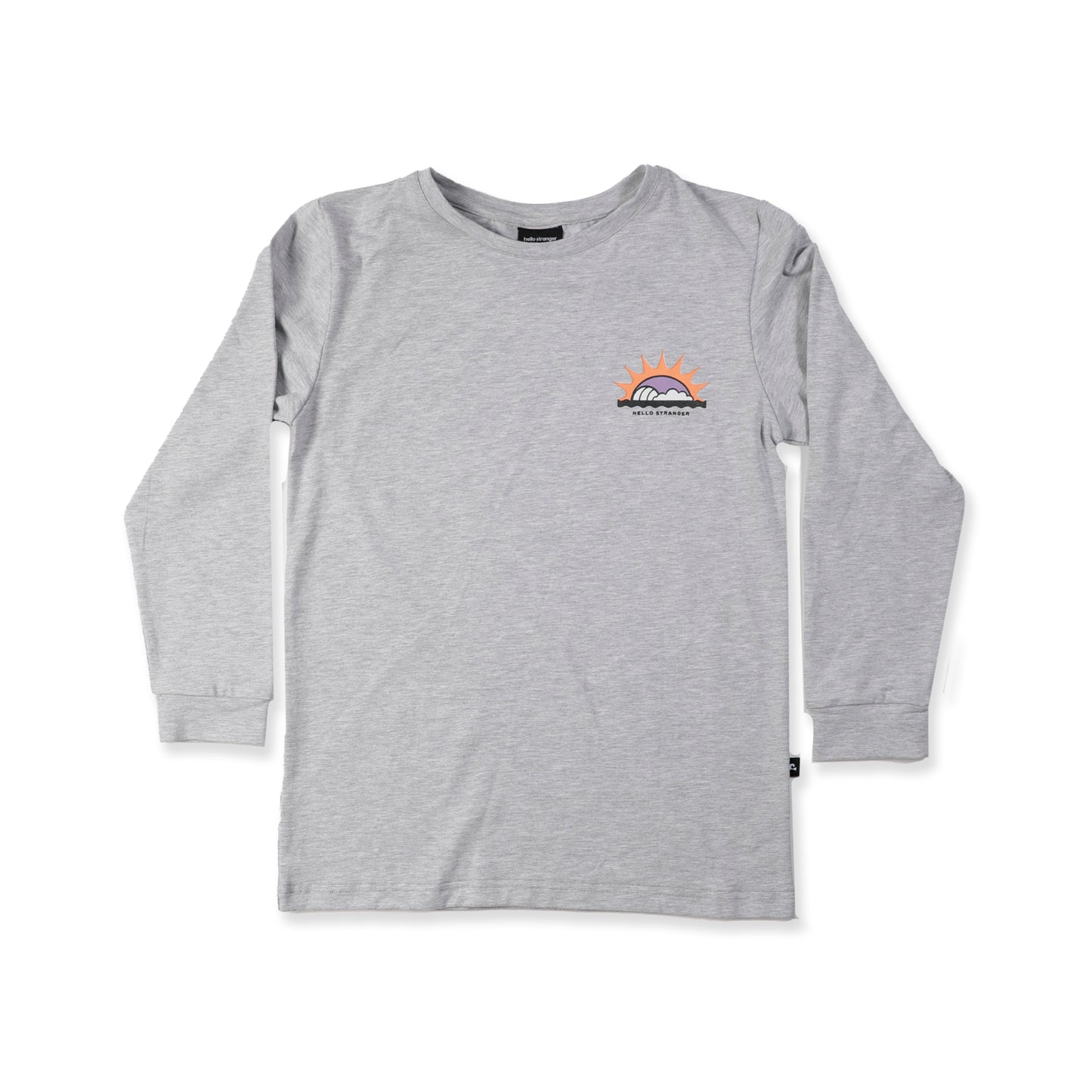 Hello Stranger Long Sleeve Tee Greymarle