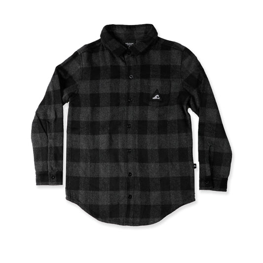 Hello Stranger Long Sleeve Shirt Grey Check