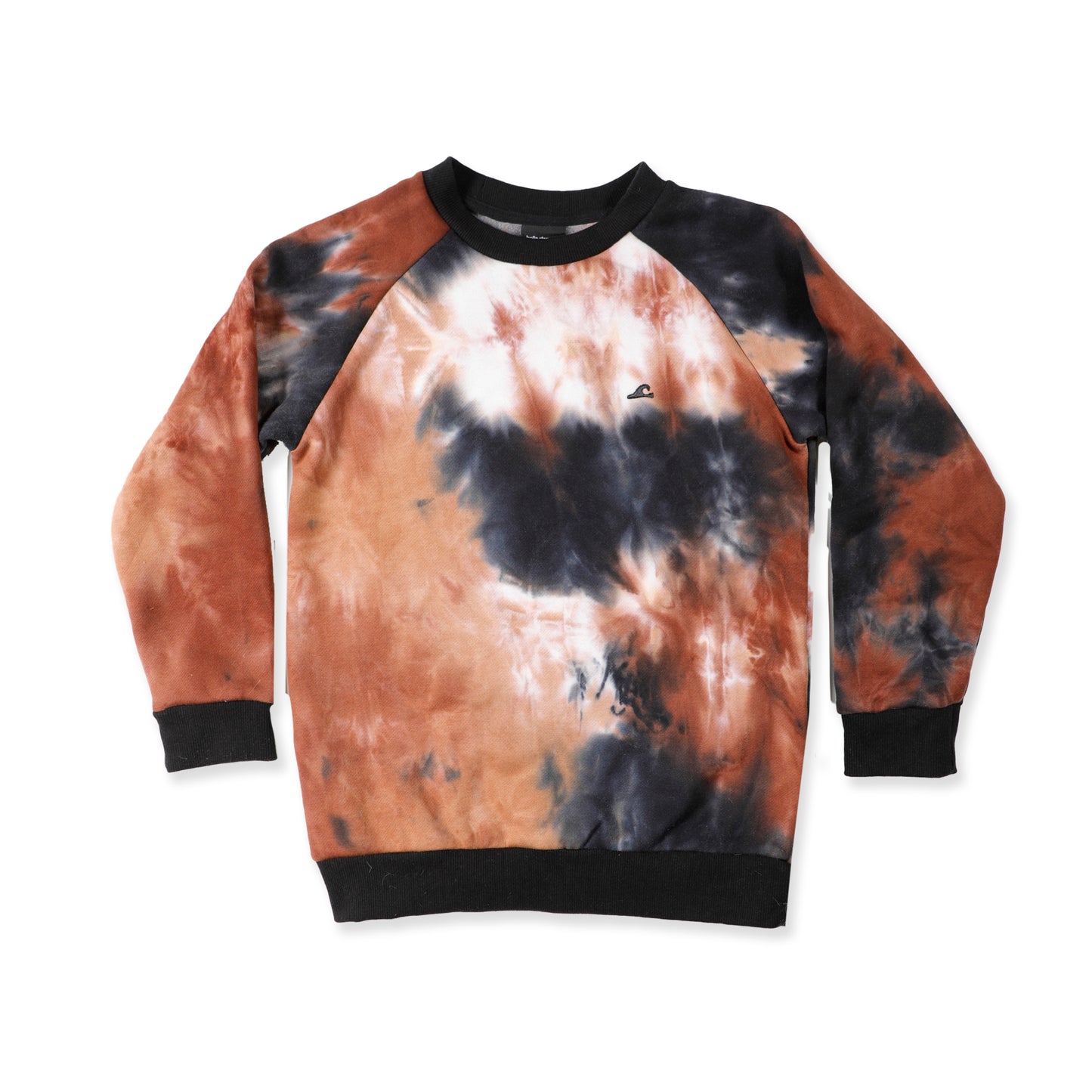 Hello Stranger Raglan Crew Brown Tie Dye