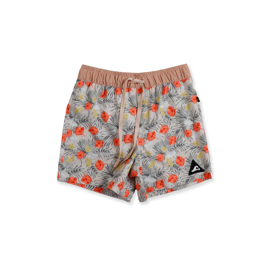 Hello Stranger Tropics Board Short Tan Floral