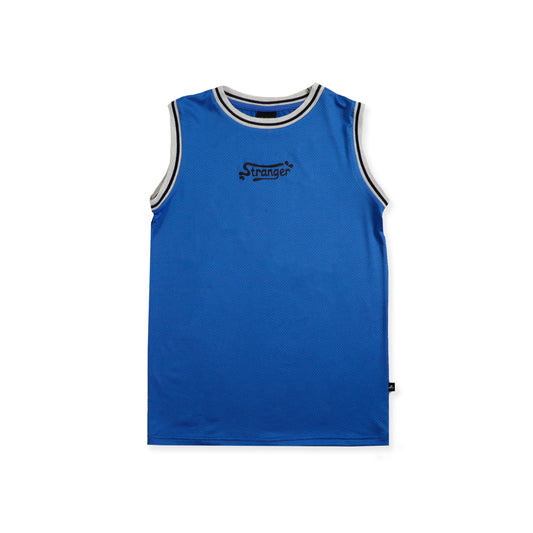 Hello Stranger Baller Singlet Blue