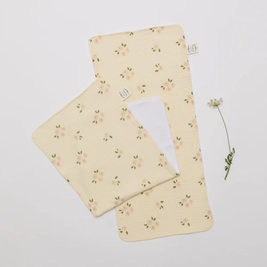 Over the Dandelions Burp Cloths Set of 2 Daisy
