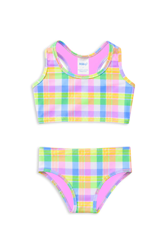 Milky Carnival Check Bikini