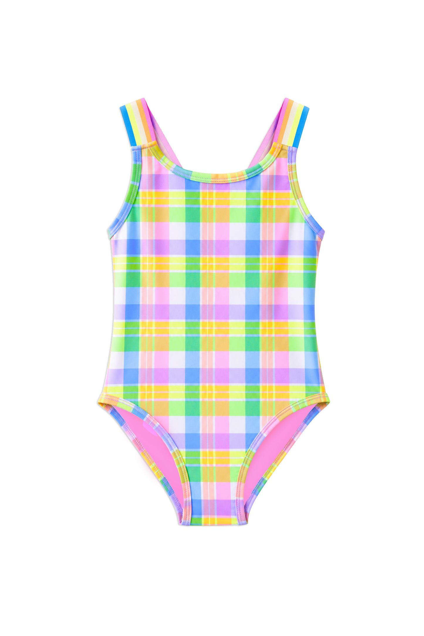 Milky Carnival Check Swimsuit