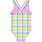 Milky Carnival Check Swimsuit
