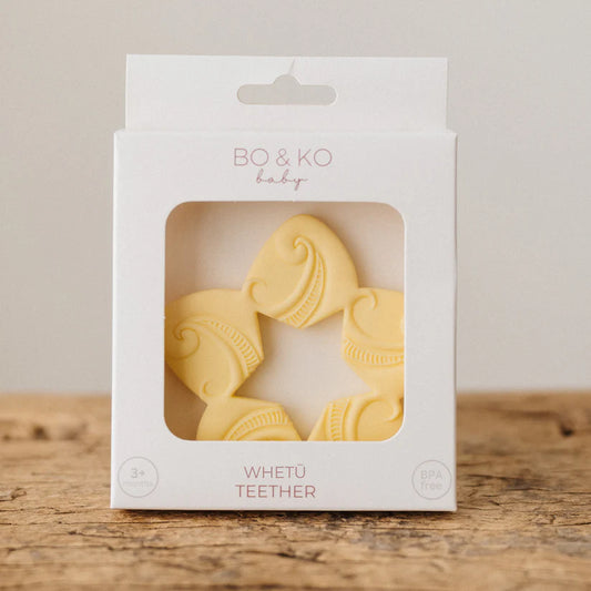 Bo & Ko Whetū Teether Lemon