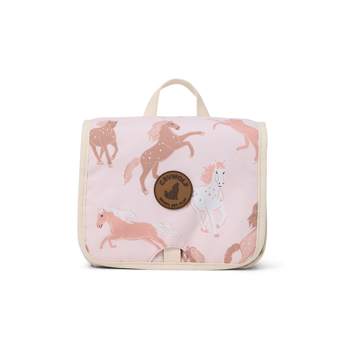 Crywolf Hanging Toiletry Bag Blush Ponies