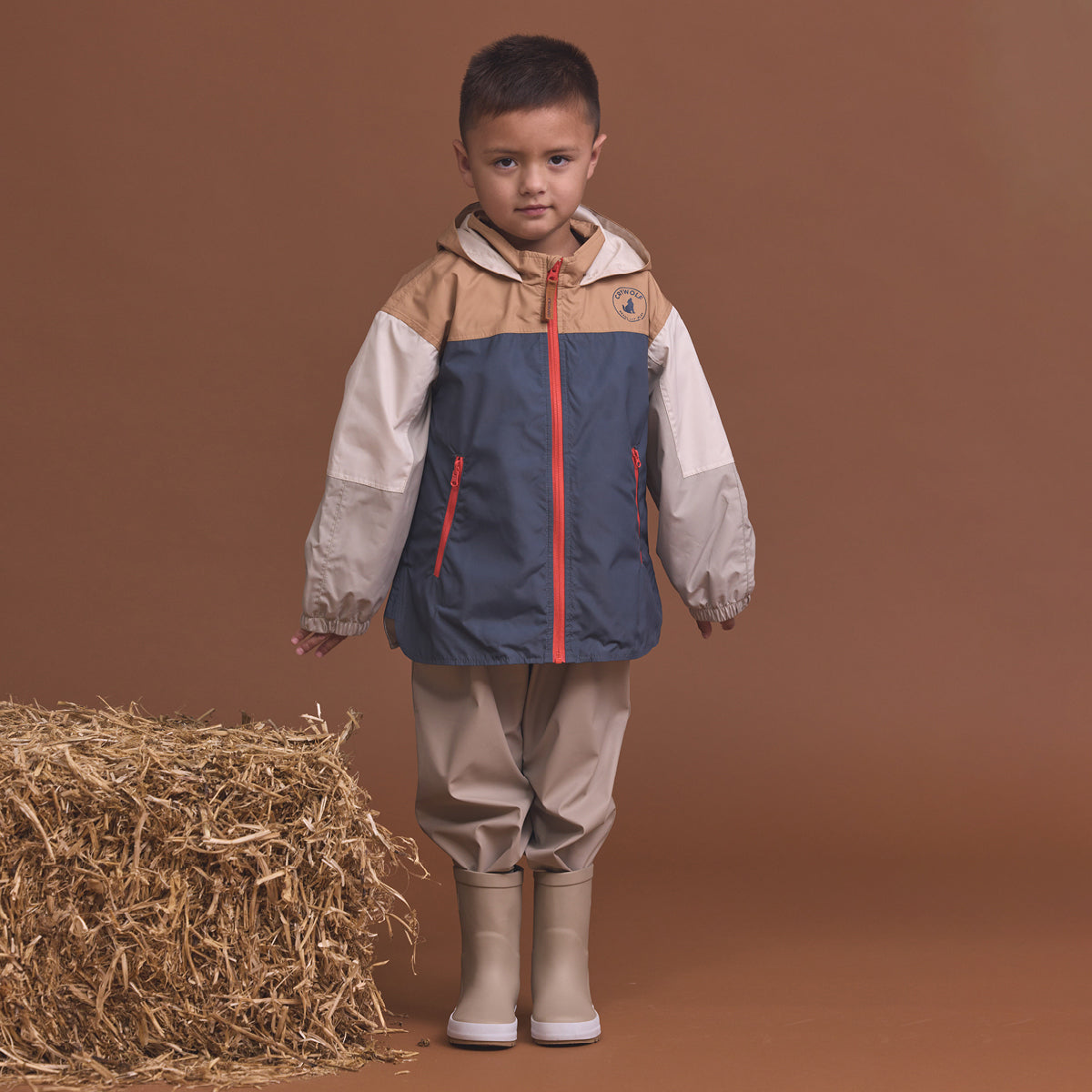 Crywolf Packable Jacket Ash Colourblock