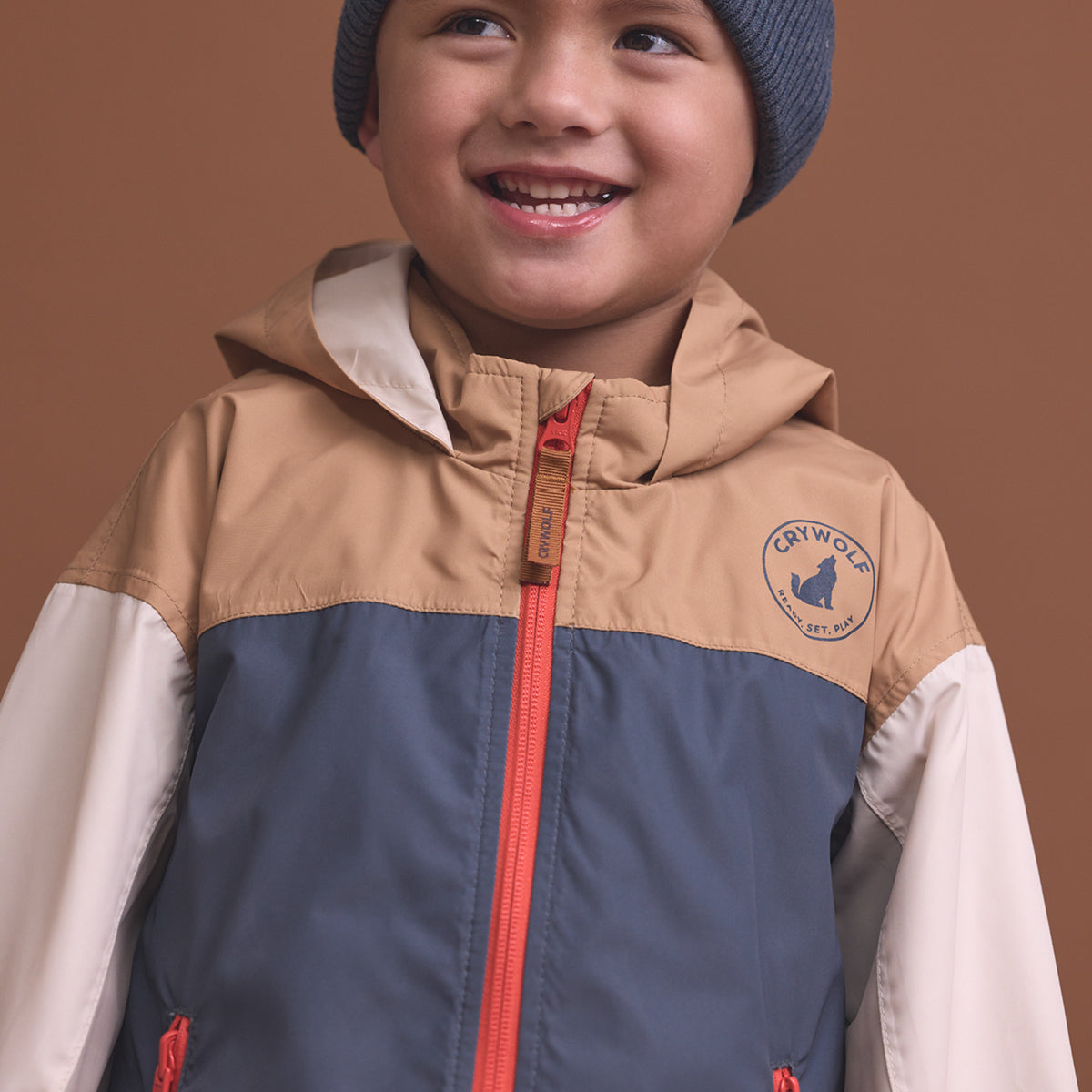 Crywolf Packable Jacket Ash Colourblock