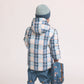 Crywolf Reversible Eco-Puffer Blue Plaid
