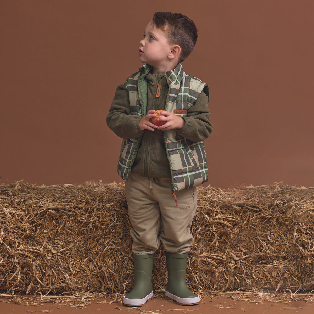 Crywolf Reversible Eco-Vest Field Plaid