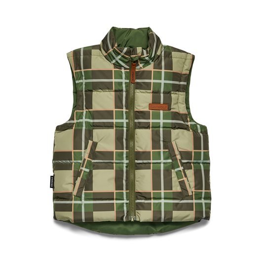Crywolf Reversible Eco-Vest Field Plaid