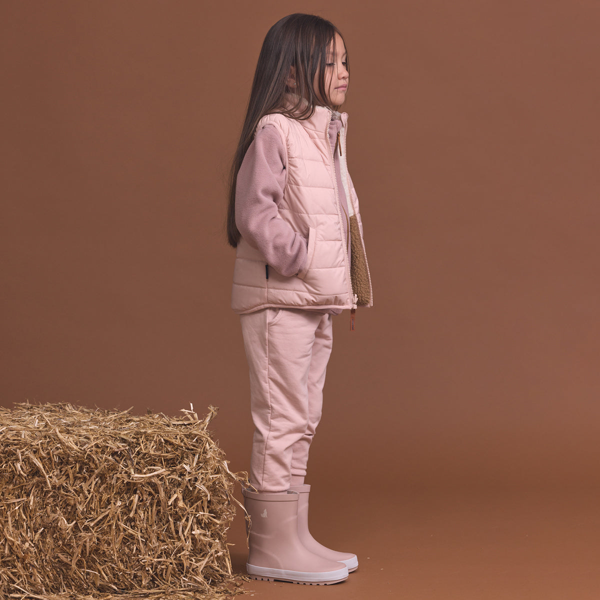 Crywolf Reversible Yeti Vest Harvest Colourblock