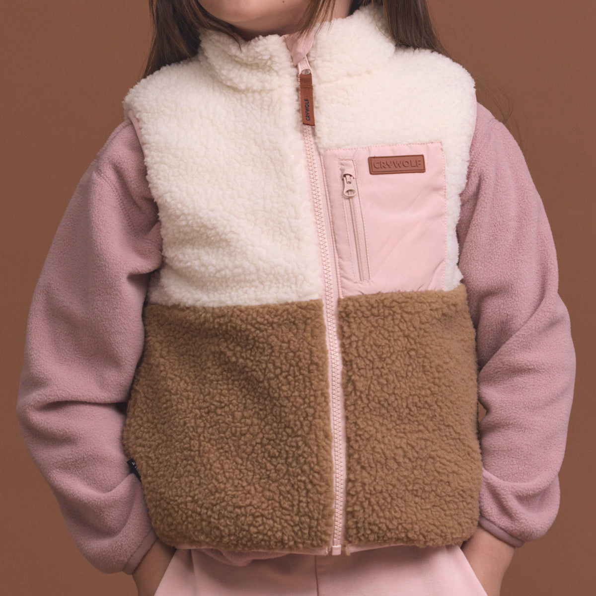 Crywolf Reversible Yeti Vest Harvest Colourblock
