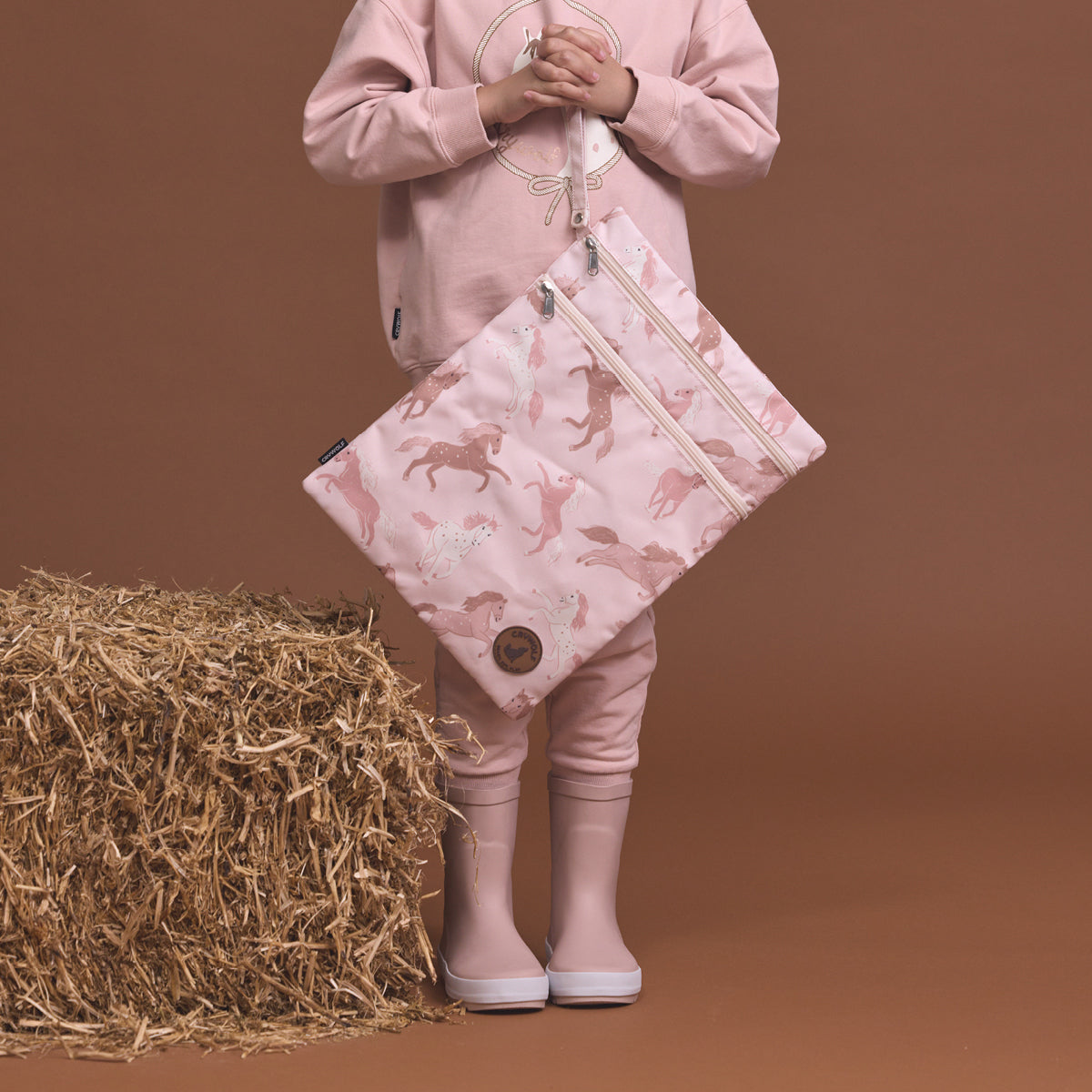 Crywolf Wet Bag Blush Ponies