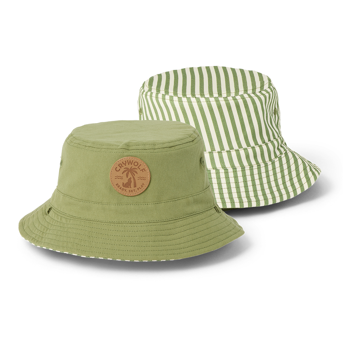 Crywolf Reversible Bucket Hat Coastal Stripe