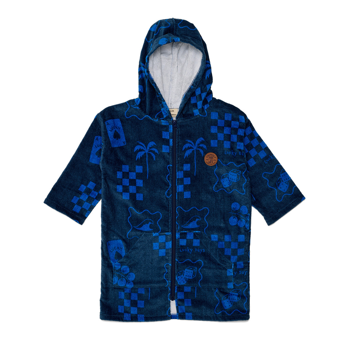 Crywolf Everywhere Zip-up Towel Navy