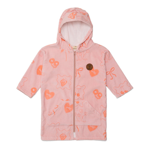 Crywolf Everywhere Zip-up Towel Pink