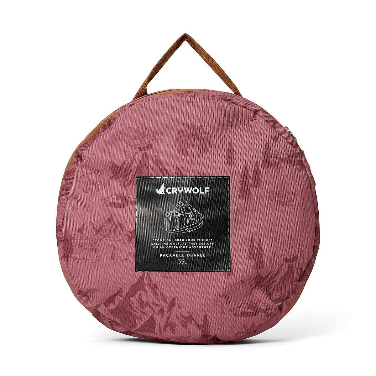 Crywolf Packable Duffel Bag Rose Landscape