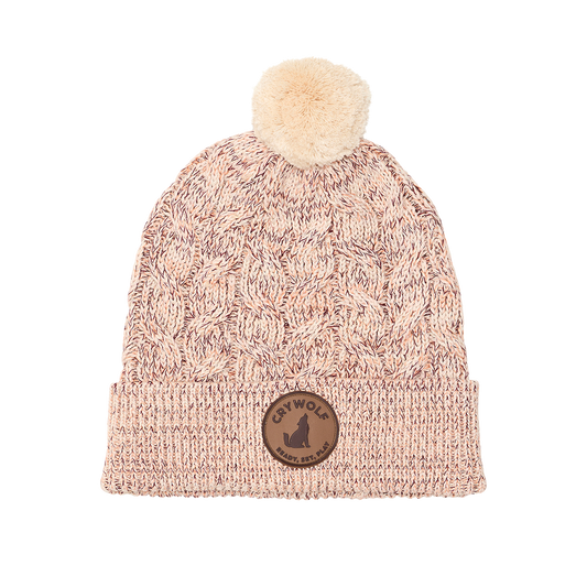 Crywolf Pom Pom Beanie Blush Speckle