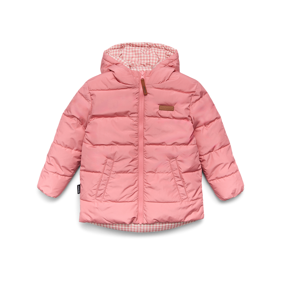Crywolf Reversible Eco-Puffer Rose Gingham