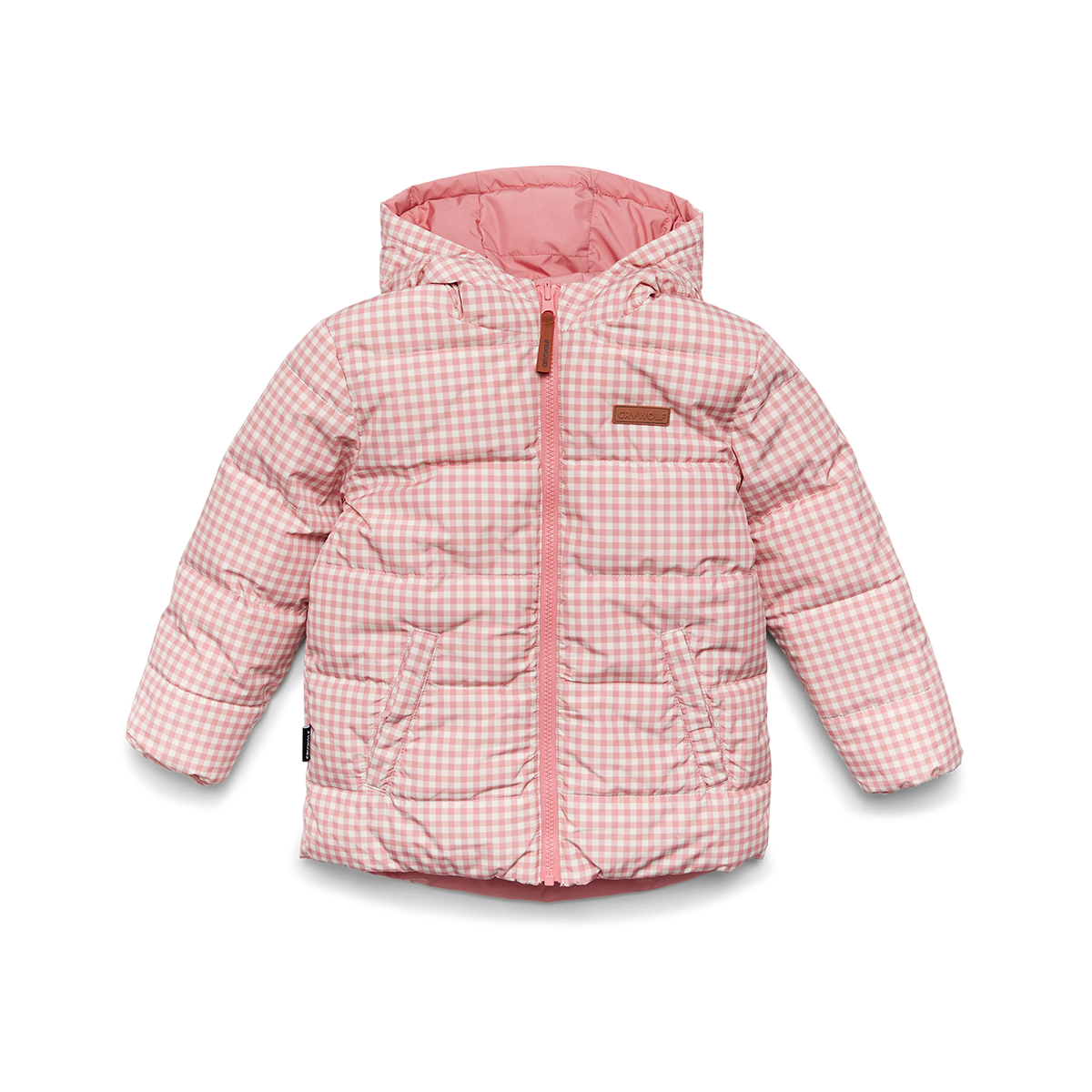 Crywolf Reversible Eco-Puffer Rose Gingham