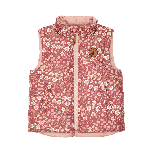 Crywolf Reversible Vest Rosewood Floral