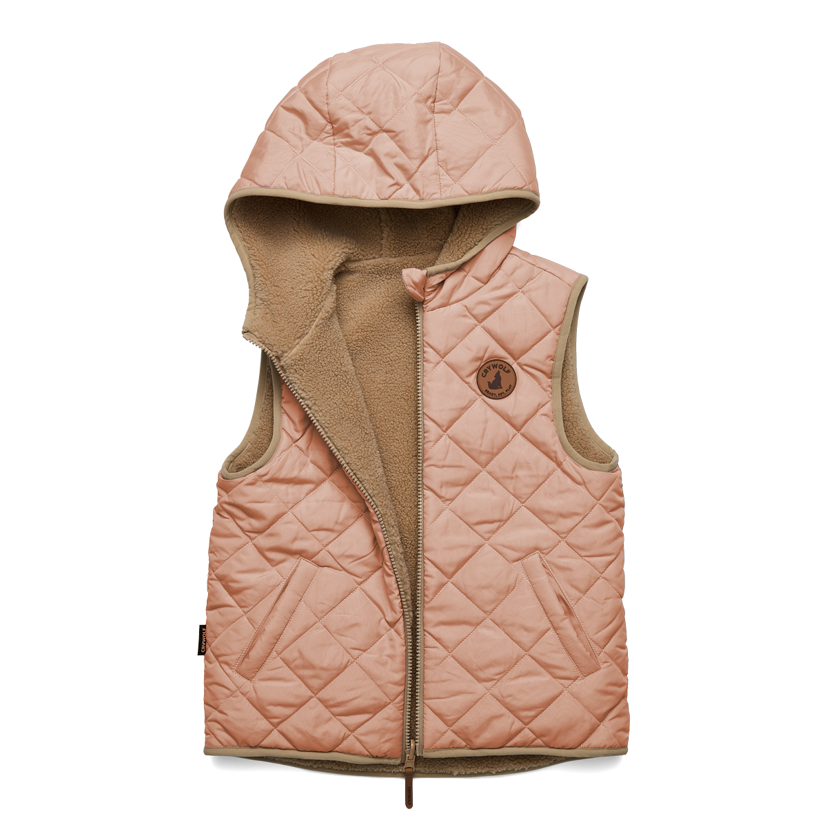 Crywolf Reversible Yeti Vest Terracotta | Camel