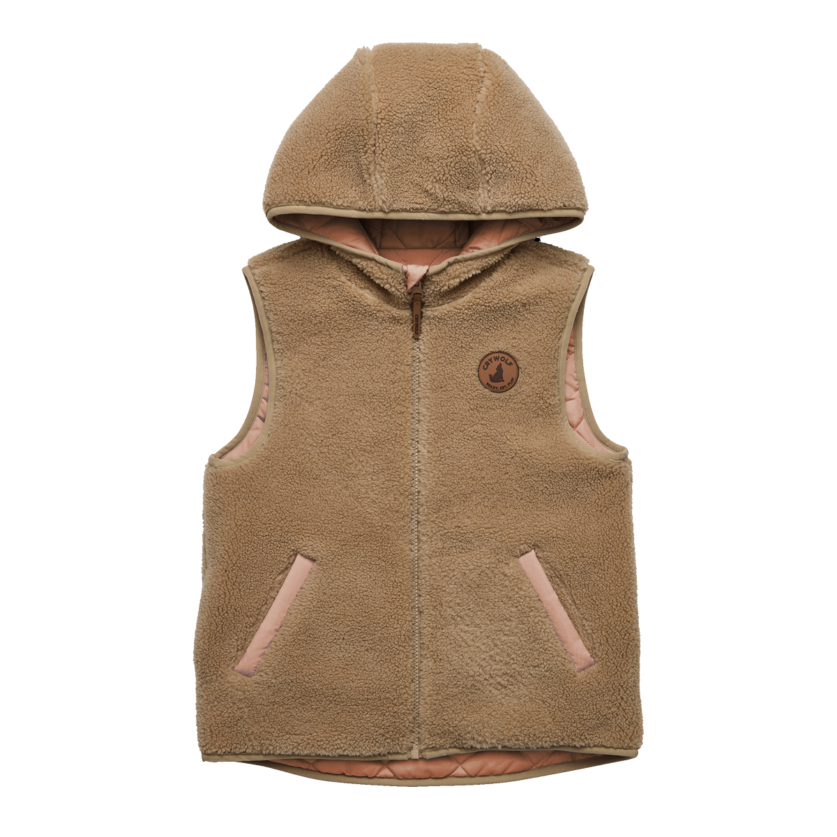 Crywolf Reversible Yeti Vest Terracotta | Camel