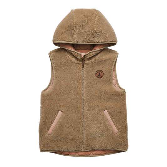 Crywolf Reversible Yeti Vest Terracotta | Camel