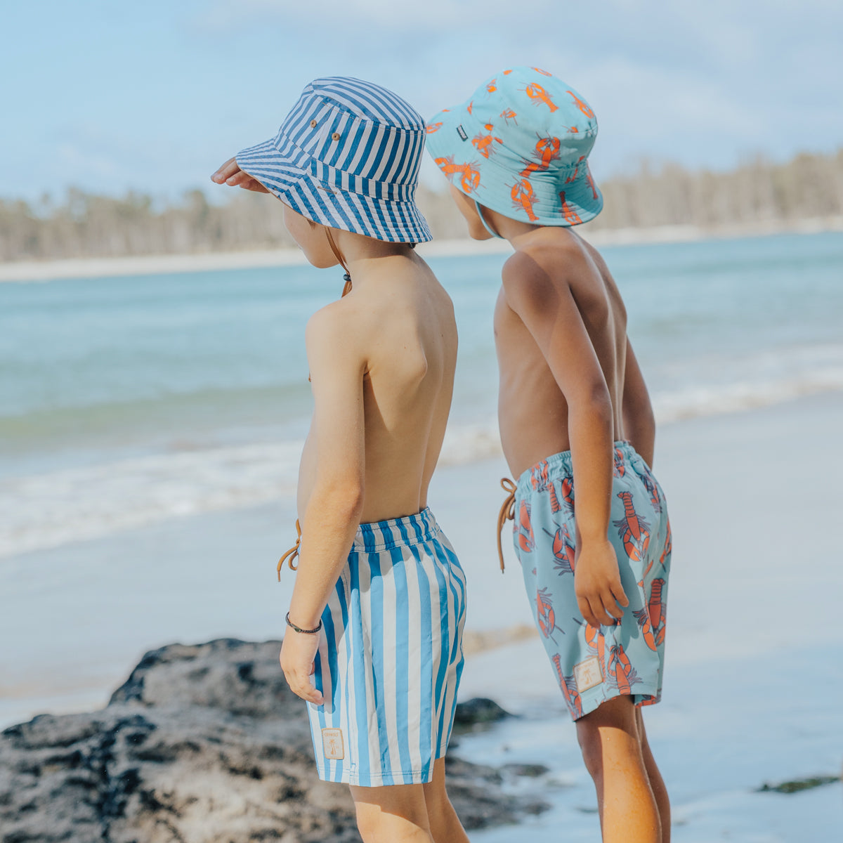 Crywolf Board Short Deep Ocean Stripe