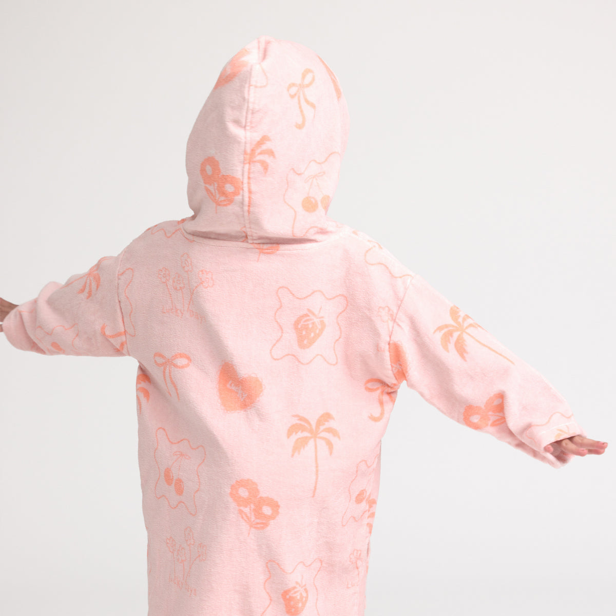 Crywolf Everywhere Zip-up Towel Pink