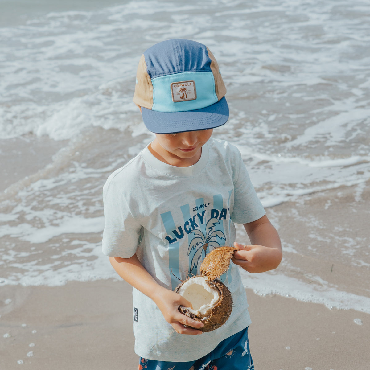 Crywolf Lucky Cap Navy Colourblock