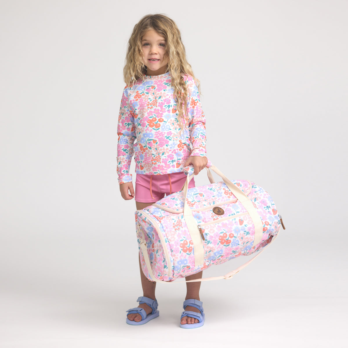 Crywolf Packable Duffel Bag Berry Garden