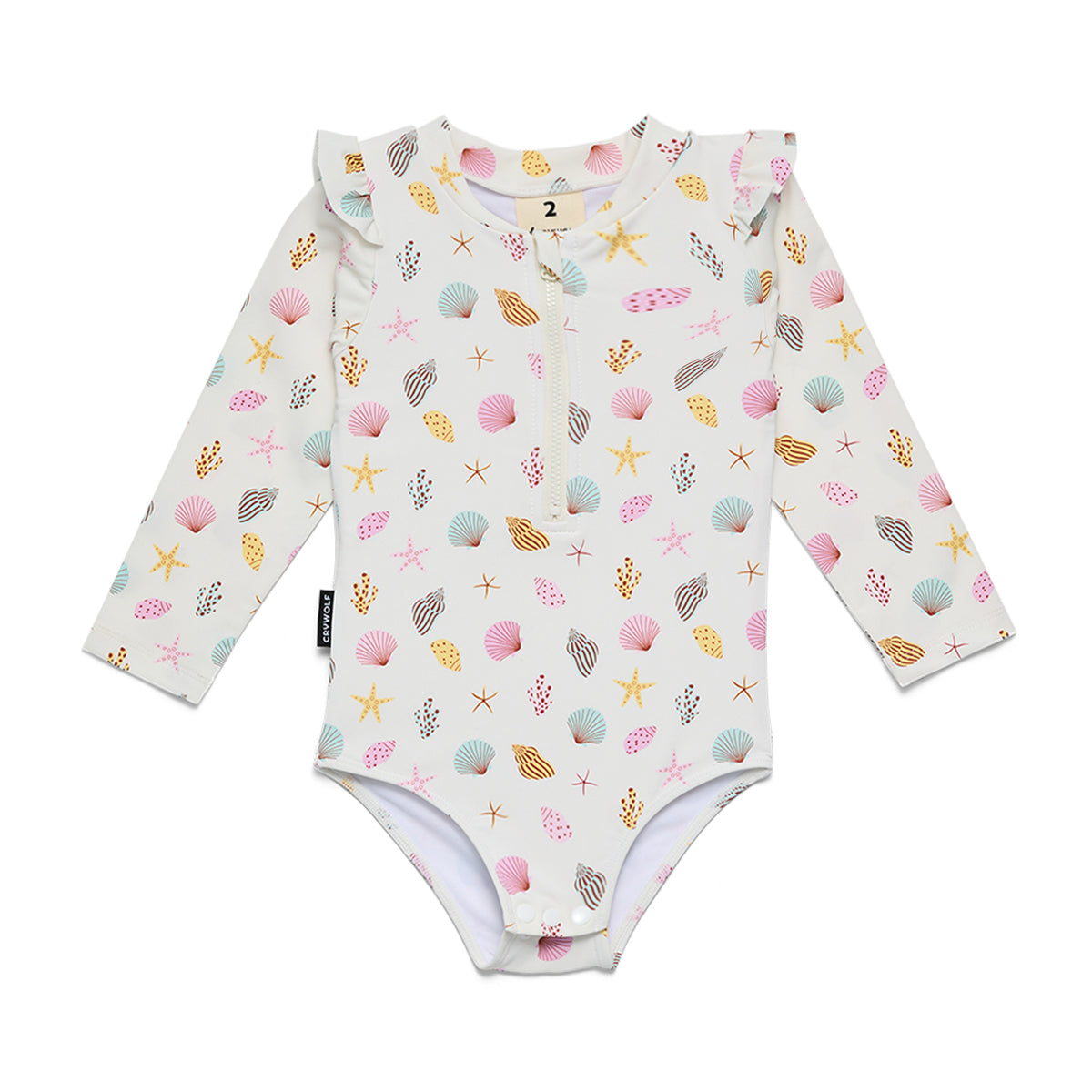 Crywolf Baby Long Sleeve Swimsuit Little Shell