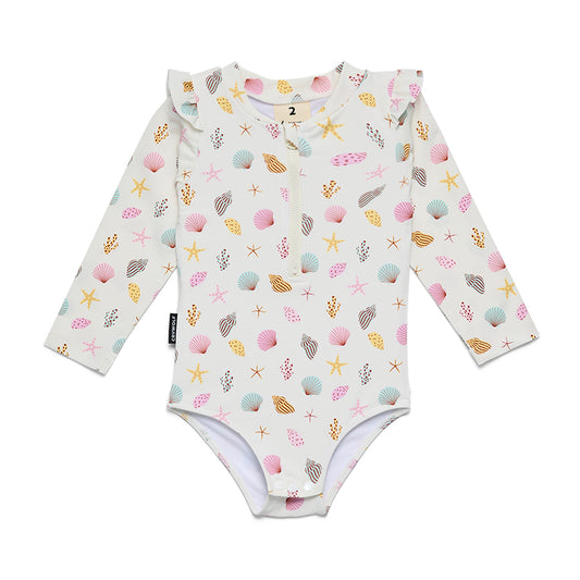 Crywolf Baby Long Sleeve Swimsuit Little Shell