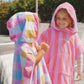 Crywolf Hooded Towel Flamingo Stripe