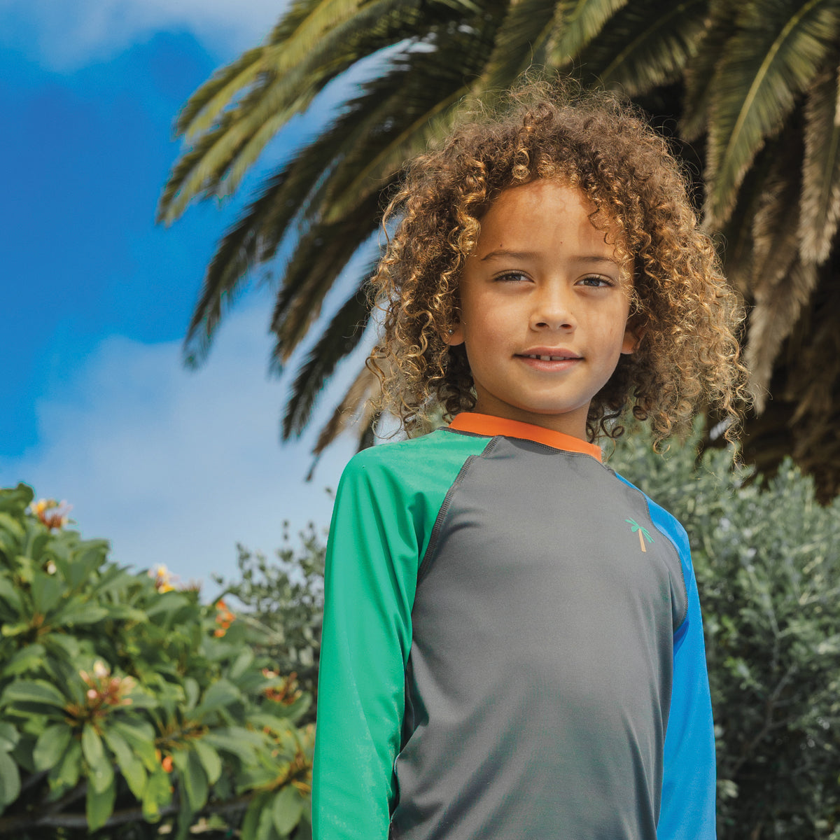 Crywolf Long Sleeve Rash Vest Seaside Colourblock