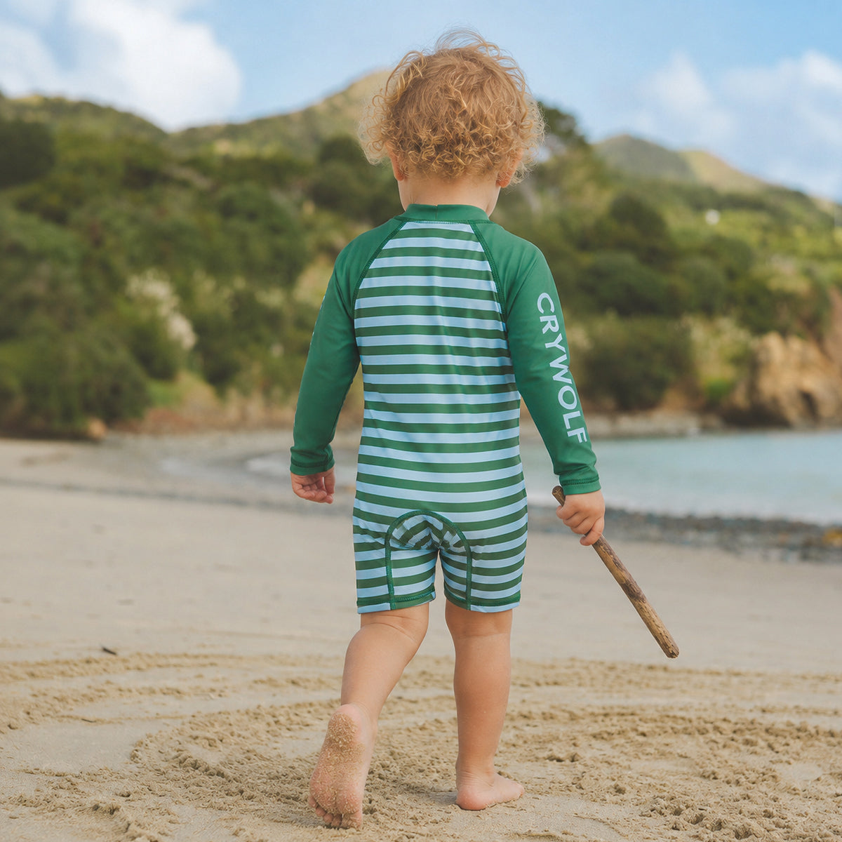 Crywolf Baby Rash Suit Deck Stripe