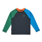 Crywolf Long Sleeve Rash Vest Seaside Colourblock