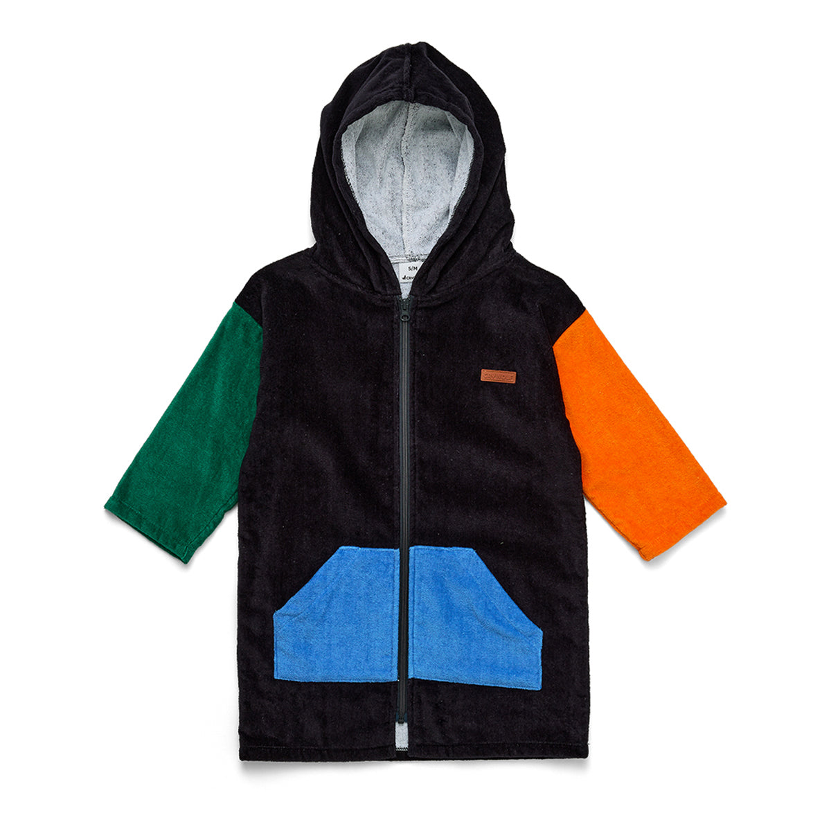 Crywolf Zip-Up Towel Seaside Colourblock