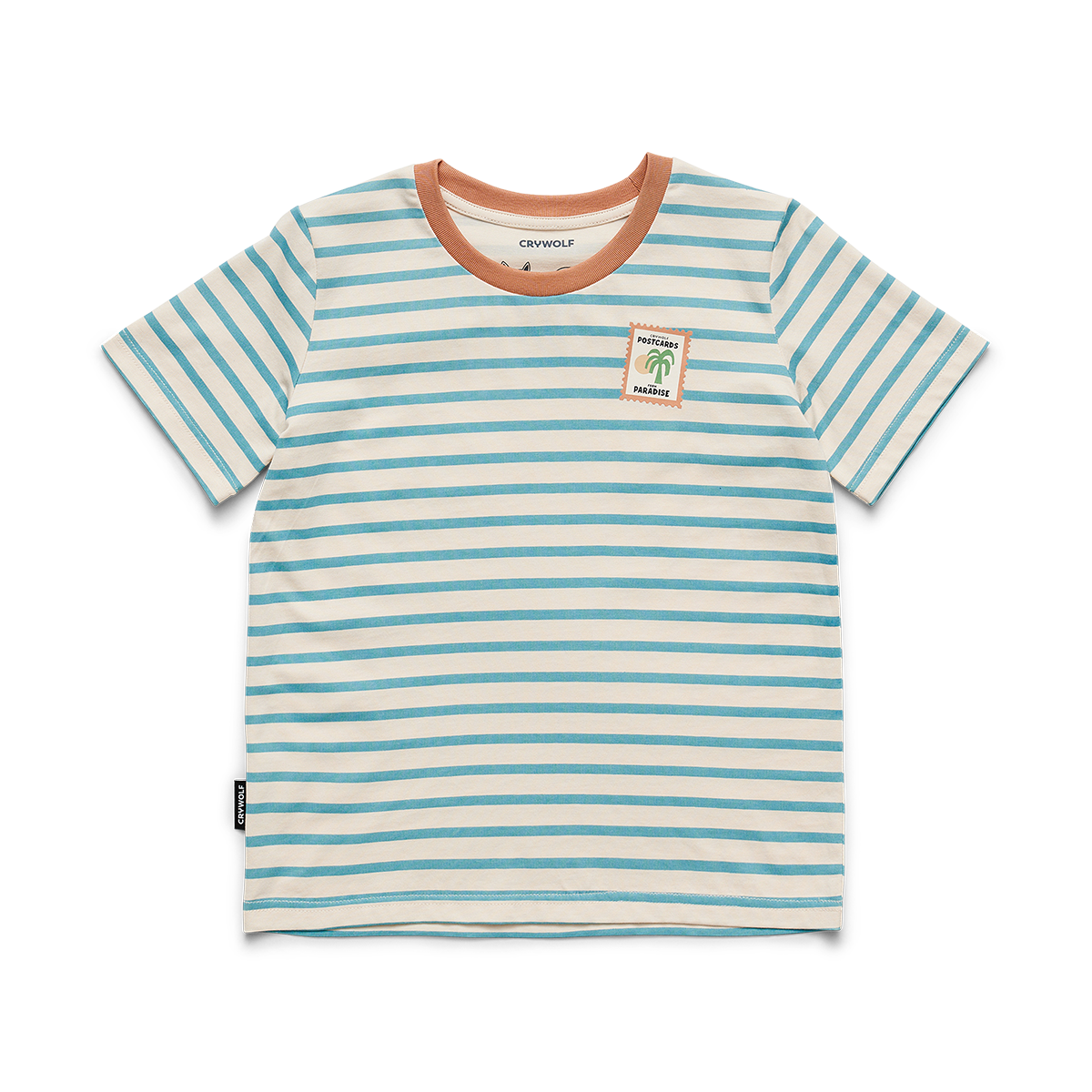 Crywolf Sun Smart T-Shirt Blue Stripe