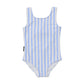 Crywolf Swimsuit Sky Blue Stripe