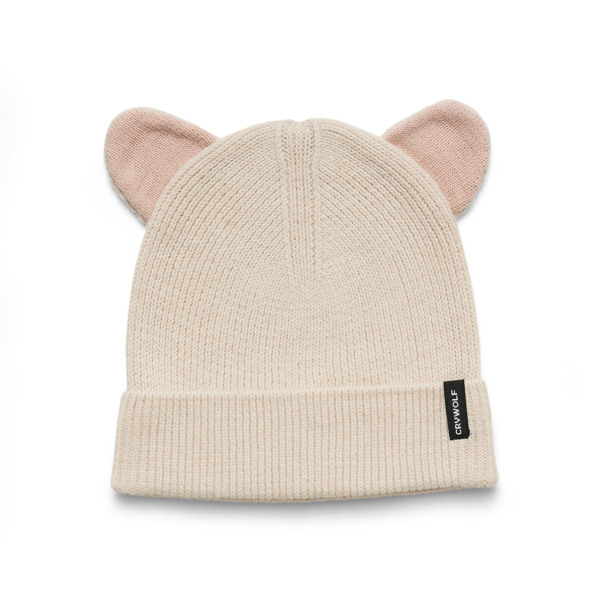 Crywolf Wolf Ears Beanie Off White